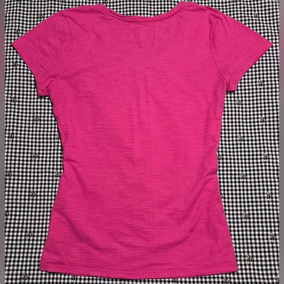 Women's Hanes Pink Short Sleeve Tee - Picture 6 of 16